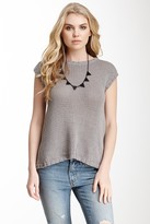 Thumbnail for your product : Shae Open Back Knit Short Sleeve Sweater