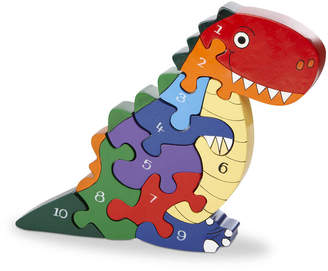 Wood Like To Play Handmade Wooden Number T Rex Dinosaur Puzzle