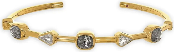 Nimo with Love 18K yellow gold The Stacker diamond bracelet