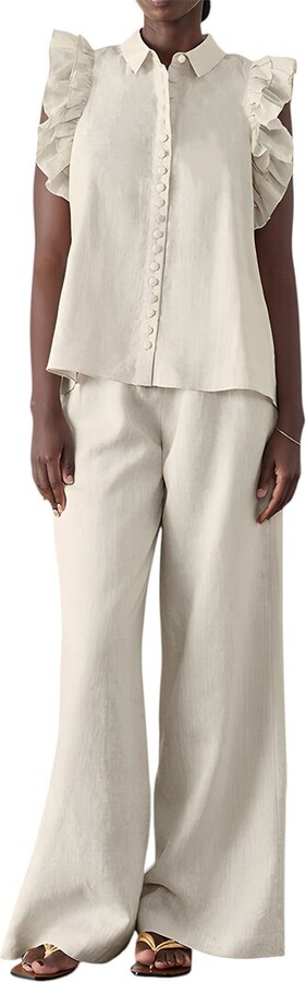 CAMILA BLANCO 2pc Top & Pant Set