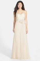 Thumbnail for your product : Jenny Yoo 'Annabelle' Convertible Tulle Column Dress (Regular & Plus Size)