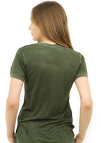 Thumbnail for your product : Cotton Citizen Mykonos V Neck Tee in Olive