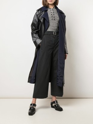 Proenza Schouler White Label Layered Belted Raincoat
