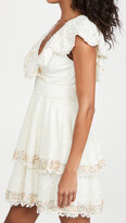 Thumbnail for your product : Farm Rio Eyelet Patch Beaded Mini Dress