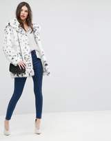 Thumbnail for your product : ASOS Faux Fur Jacket In Snow Leopard