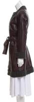 Thumbnail for your product : Dolce & Gabbana Leather Knee-Length Coat