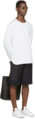 Helmut Lang White Brushed Jersey T-Shirt
