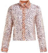 Thumbnail for your product : Ashish Striped Sequinned Shirt - Beige