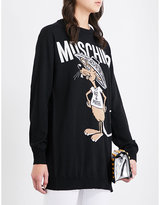 Thumbnail for your product : Moschino Rat-A-Porter longline wool jumper