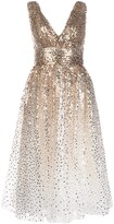 Thumbnail for your product : Marchesa Notte V-neck sequin midi dress