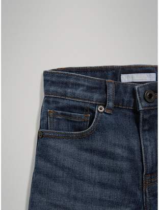 Burberry Relaxed Fit Stretch Denim Shorts