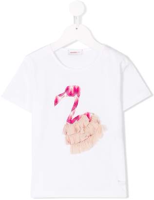 Missoni Kids flamingo appliqué T-shirt