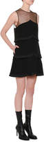 Thumbnail for your product : Stella McCartney Sleeveless Sheer-Yoke Tiered Pleated Mini Dress