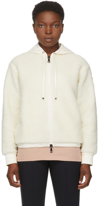 white sherpa sweater