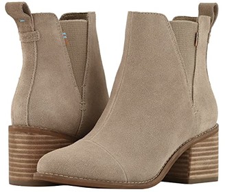 toms desert taupe suede women's shaye booties
