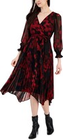 Thumbnail for your product : Taylor Women's Printed Pleated Fit & Flare Dress