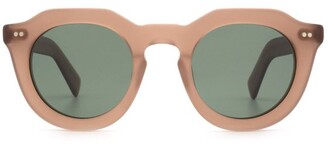 Lesca Toro Round Frame Sunglasses