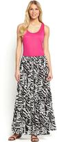 Thumbnail for your product : South Petite Crinkle Fashion Maxi Skirt - Mono Print