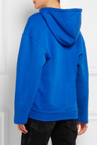 Thumbnail for your product : Balenciaga Oversized Cotton-terry Hooded Top - Blue