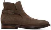 Thumbnail for your product : Officine Creative Brown Princeton 60 Buckle Boots