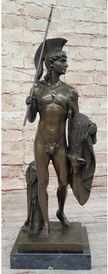 Avriel Jason Golden Fleece - Bronze Metal Sculpture By Thorvaldsen On Marble Base - Greek Mythology