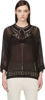 Thumbnail for your product : Etoile Isabel Marant Black Embroidered Ethan Top