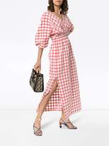 Thumbnail for your product : Mara Hoffman nami checked-cotton maxi dress
