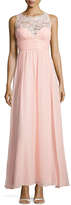 Thumbnail for your product : Aidan Mattox Lace Illusion Gown with Sweetheart Neckline