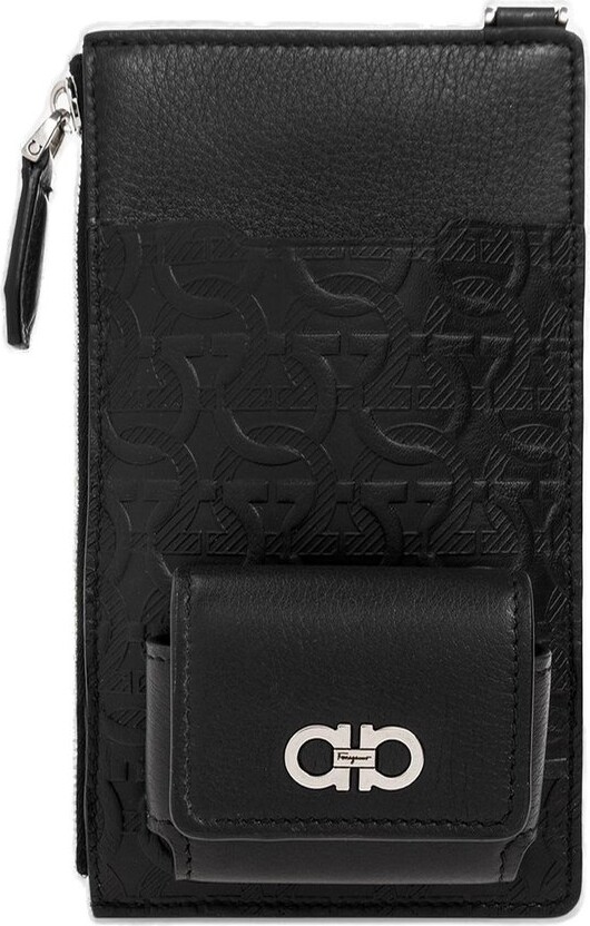 Ferragamo Gancini Embossed Smartphone Crossbody Bag