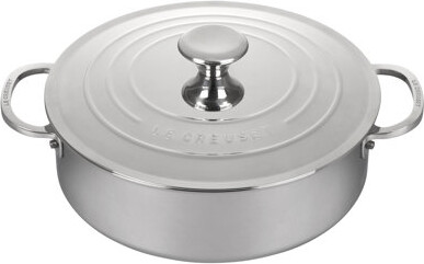 Le Creuset Stainless Steel 4.5 Qt. Rondeau with Lid
