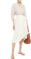 Thumbnail for your product : Vanessa Bruno Ruffled Jacquard Midi Wrap Skirt