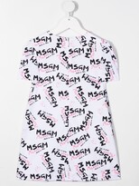 Thumbnail for your product : Msgm Kids logo print T-shirt dress