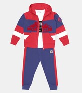 Thumbnail for your product : Moncler Enfant Logo cotton fleece hoodie