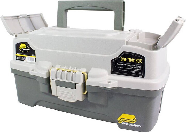 Plano 6201 One-Tray Tackle Box, Bait Storage, Extending Cantilever-tray Design