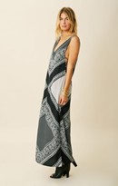Thumbnail for your product : Blu Moon DEEP V-NECK SIDE CRISS CROSS MAXI DRESS