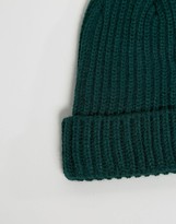 Thumbnail for your product : Reclaimed Vintage Inspired Mini Fisherman Beanie 2 Pack Black/Green
