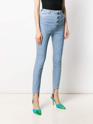Alessandra Rich Fab high-rise jeans