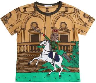 Dolce & Gabbana Horse Printed Cotton Jersey T-Shirt