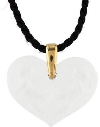 Lalique Amoureuse Beaucoup Heart Pendant Necklace