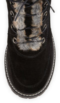 Thumbnail for your product : Stuart Weitzman Forest Faux-Shearling Hiker Boot, Nero