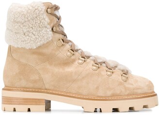 shearling hiking boots