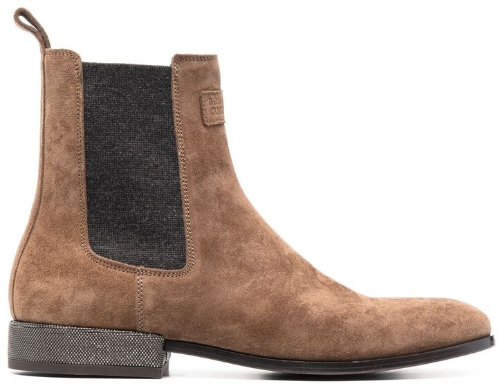 Womens Brown Suede Chelsea Boots | Shop the world's largest collection of  fashion | ShopStyle UK