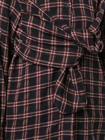 Thumbnail for your product : Unravel Project Plaid Tie-Front Shirt