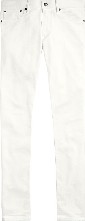 Ralph Lauren Purple Label Men's Slim Fit Jeans - White - Size 30