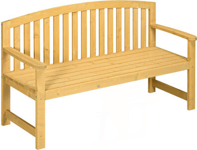 Ophelia & Co. Outdoor Bench, 2-Seater Garden Bench With Backrest And Armrest, Patio Bench, Bench For Bedroom