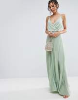 Thumbnail for your product : ASOS Blouson Wrap Pleated Maxi Dress