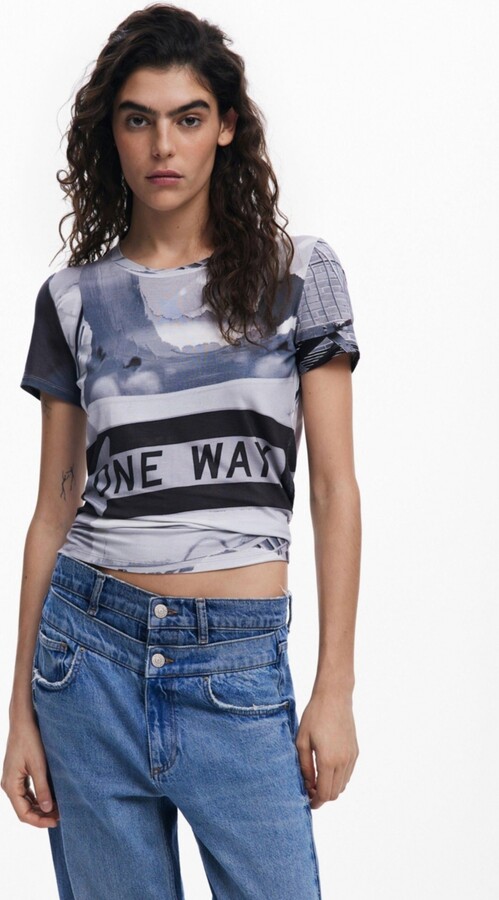 Desigual Women's Signal print T-shirt