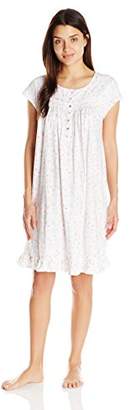 Eileen West Women's Cotton Jersey Short Sleeve Nightgown