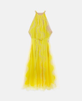Stella McCartney Tiffany Lace Dress, Woman, Citrus