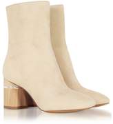 Thumbnail for your product : 3.1 Phillip Lim Drum Ecru Suede Heel Ankle Boots